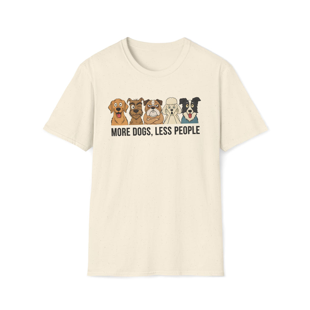More Dogs, Less People T-Shirt
