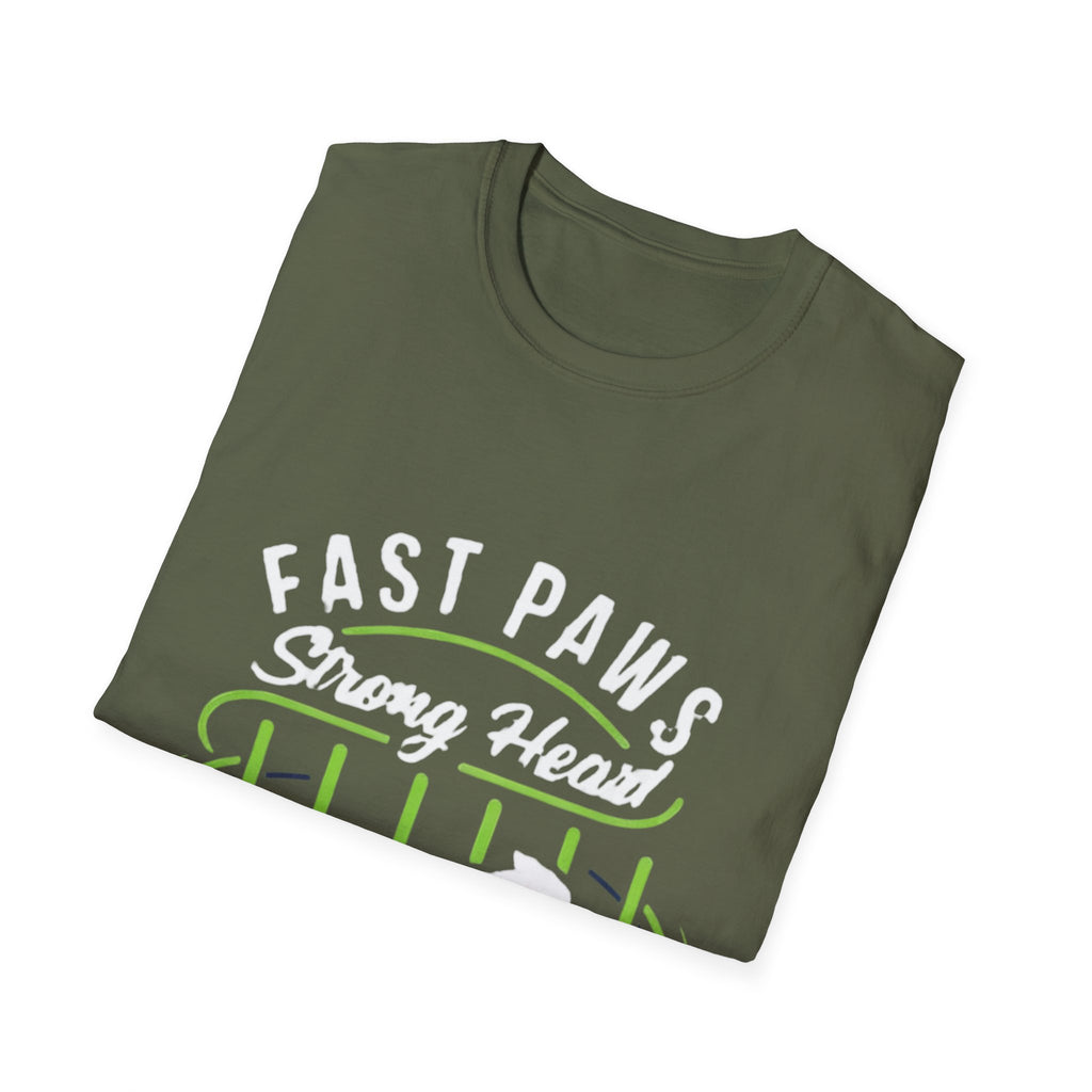 Fast Paws Strong Heart Dog T-Shirt