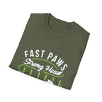 Fast Paws Strong Heart Dog T-Shirt