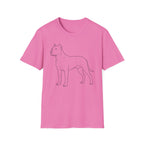 Dogo Argentino Line Art T-Shirt