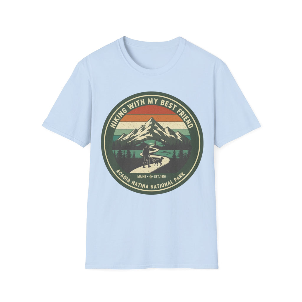 Acadia National Park Retro Mountain Tee