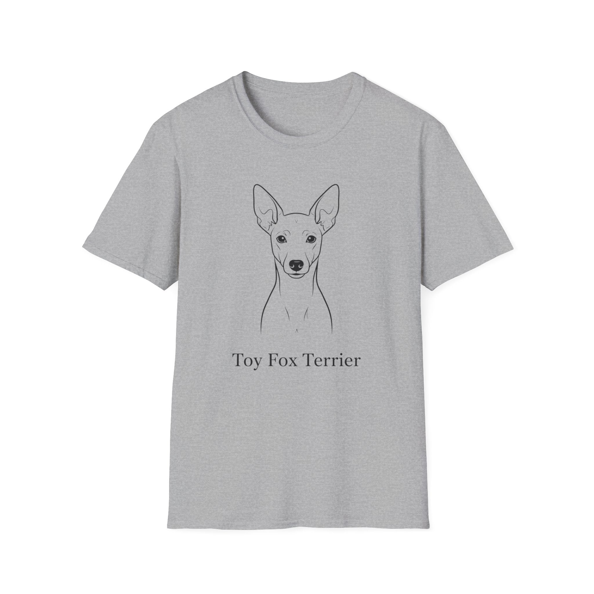 Toy Fox Terrier Line Art T-Shirt