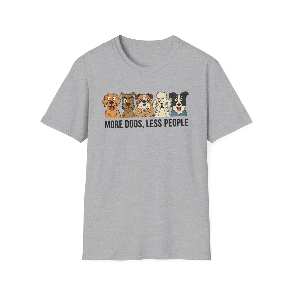 More Dogs, Less People T-Shirt