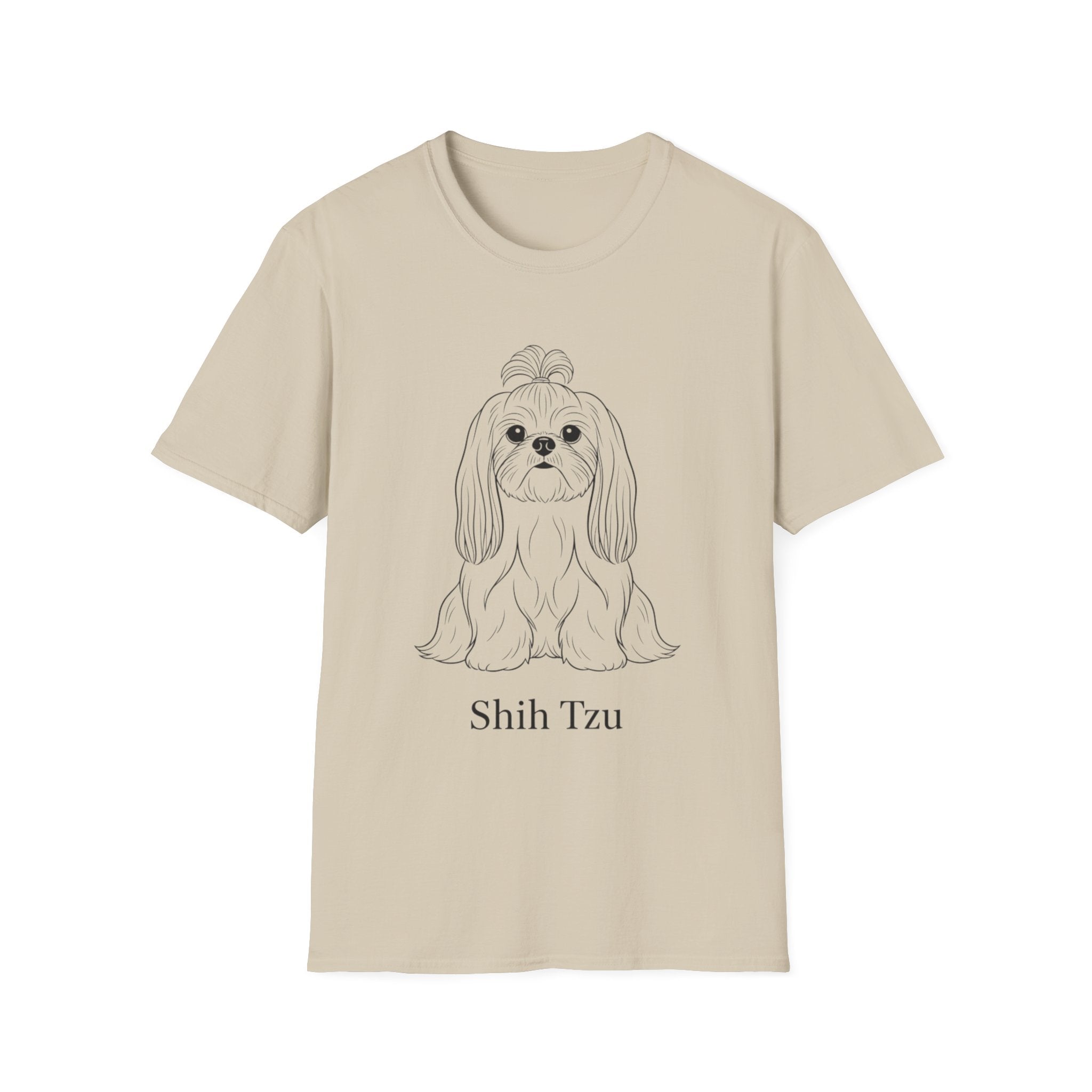 Shih Tzu Line Art T-Shirt