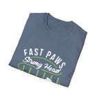 Fast Paws Strong Heart Dog T-Shirt