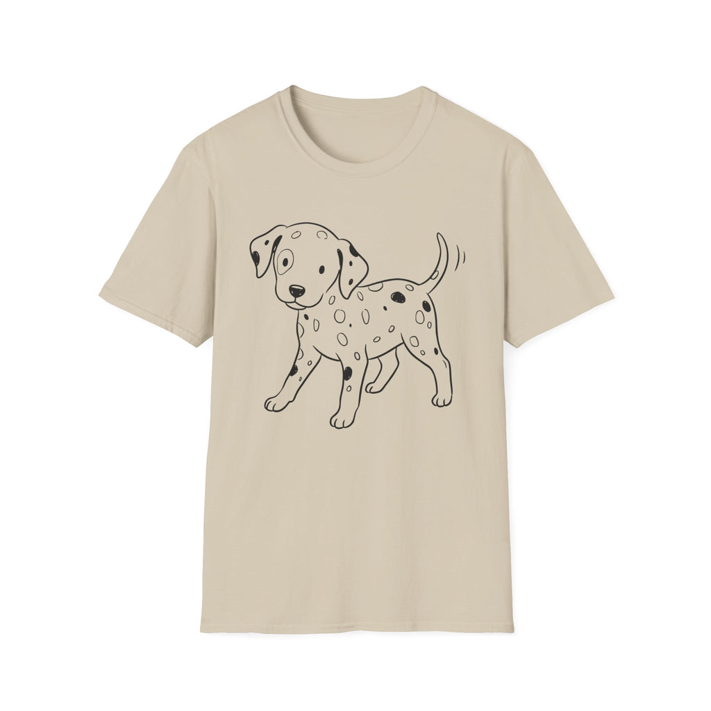 Dalmatian Puppy Line Art T-Shirt
