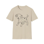 Dalmatian Puppy Line Art T-Shirt