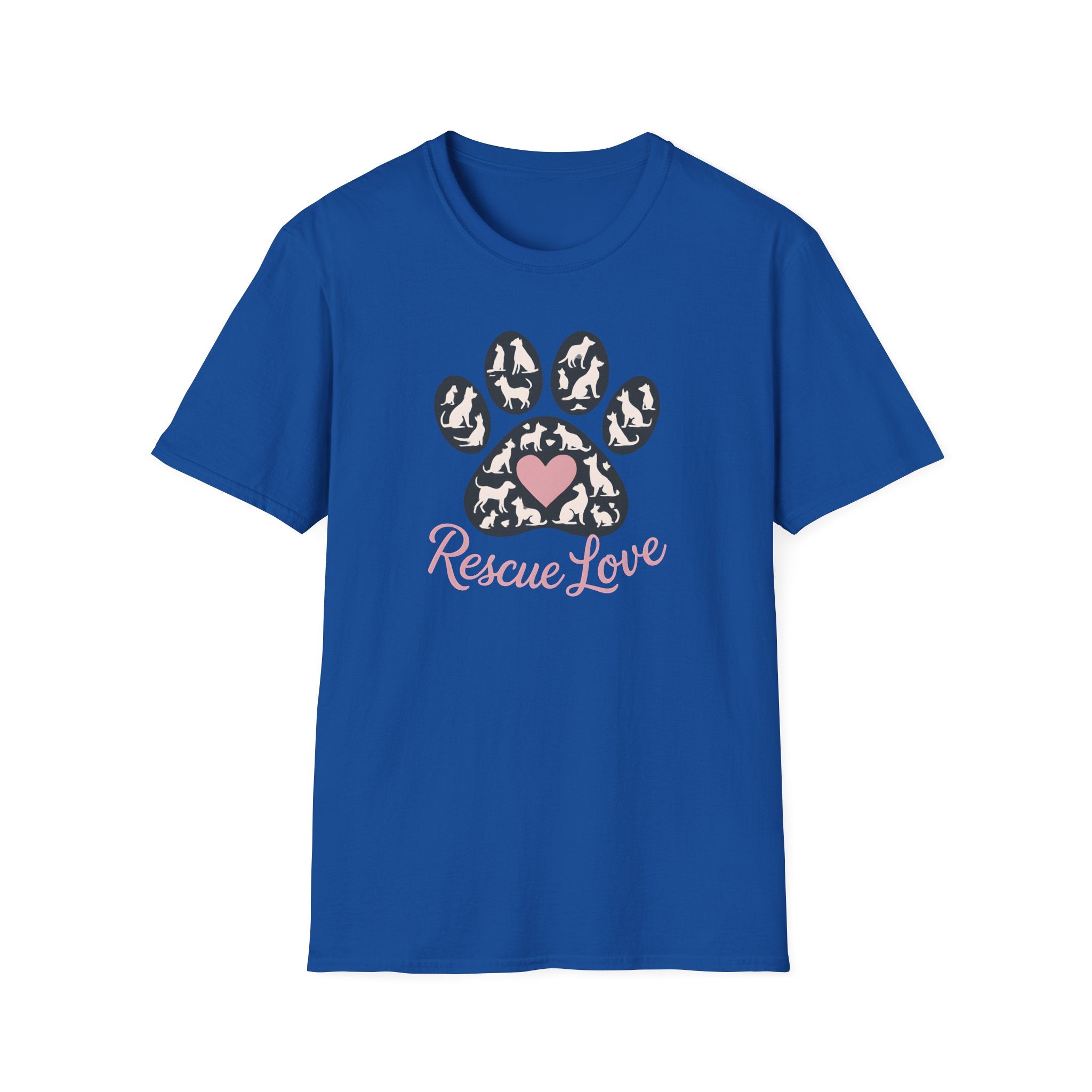 Rescue Love Paw Print T-Shirt