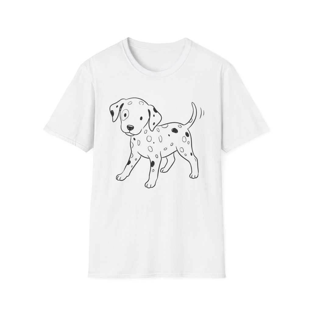 Dalmatian Puppy Line Art T-Shirt
