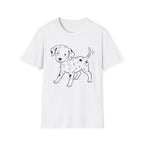 Dalmatian Puppy Line Art T-Shirt