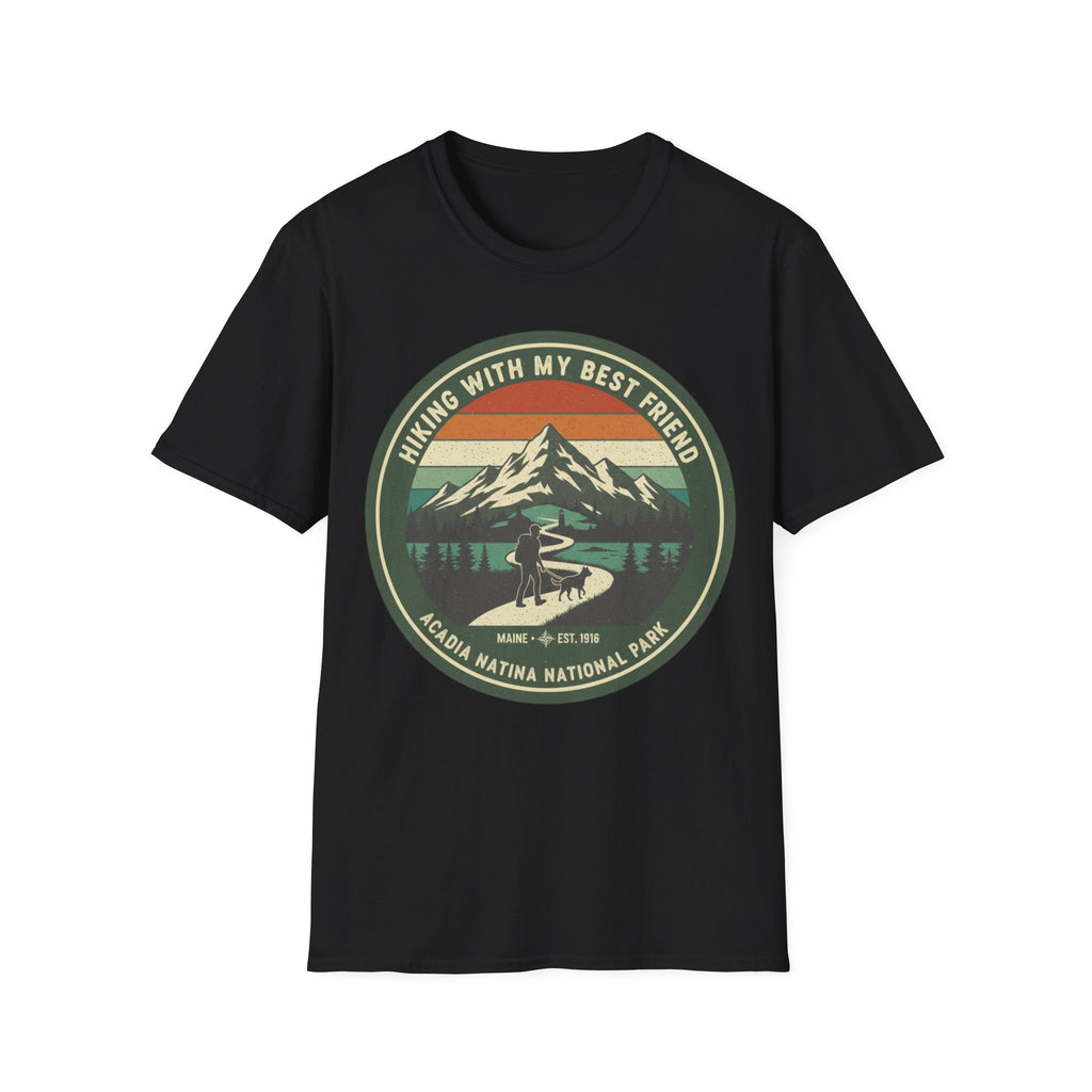 Acadia National Park Retro Mountain Tee