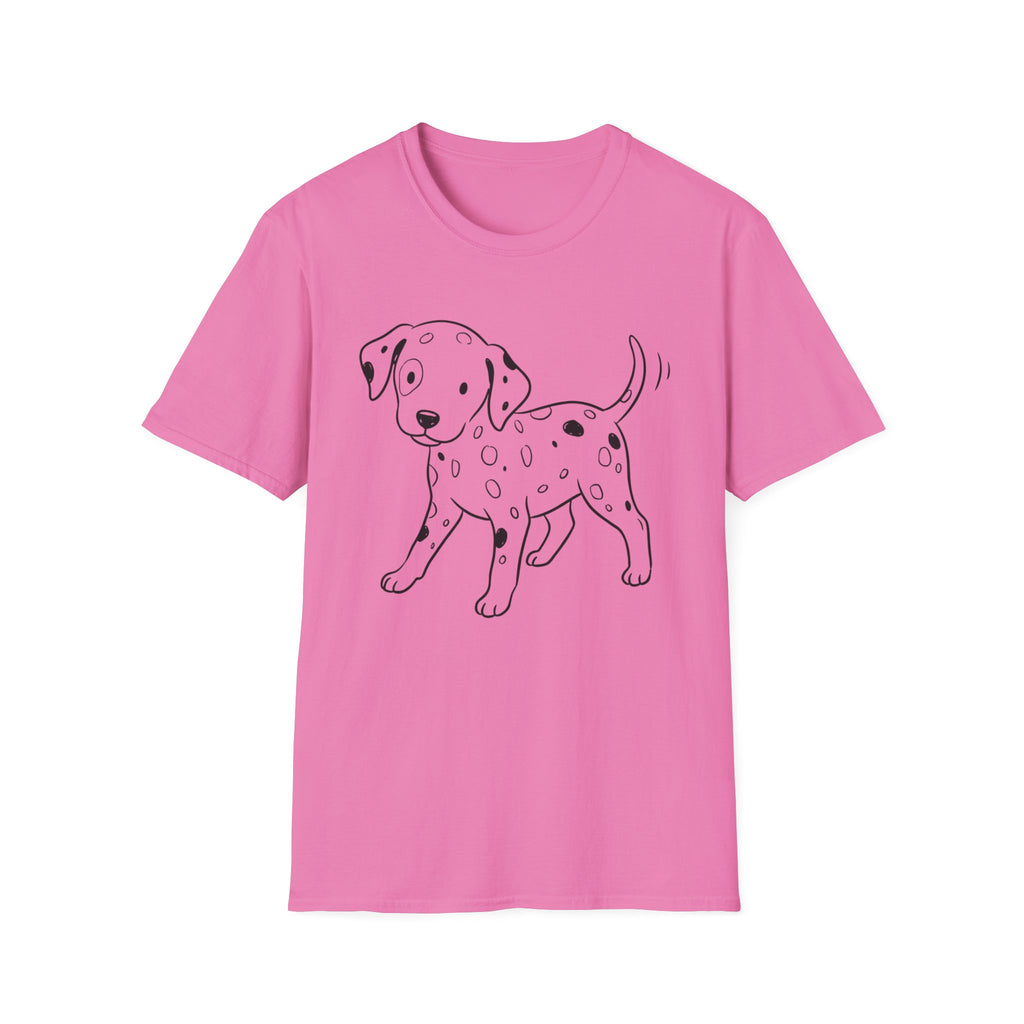 Dalmatian Puppy Line Art T-Shirt