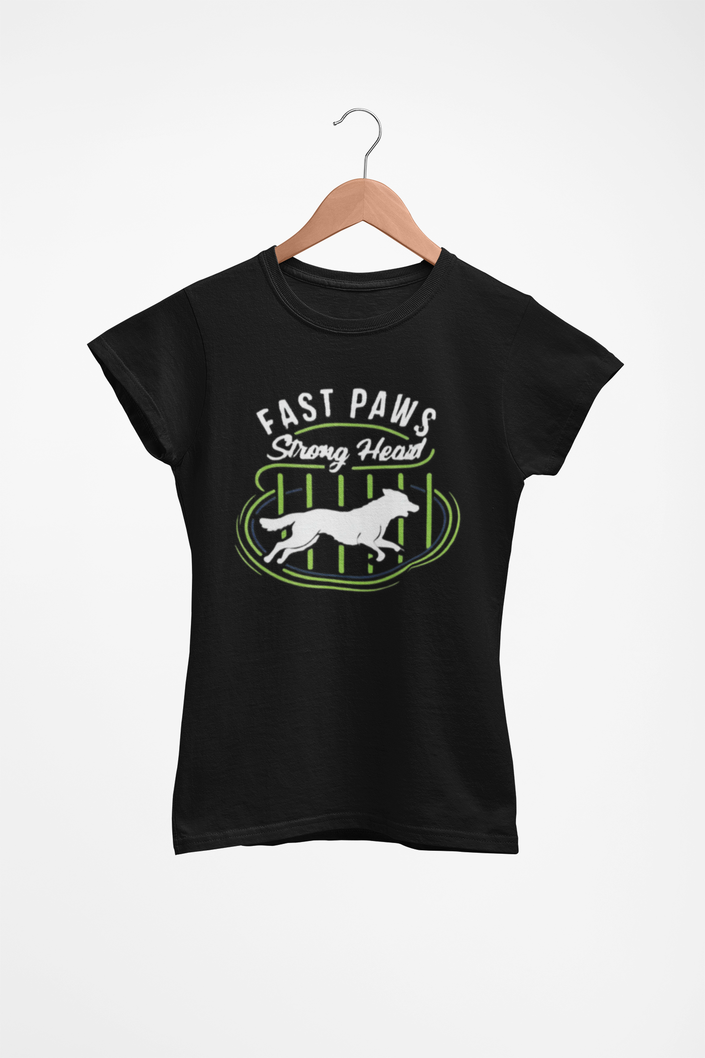 Fast Paws Strong Heart Dog T-Shirt