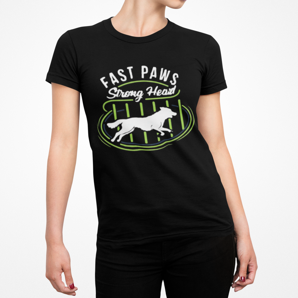 Fast Paws Strong Heart Dog T-Shirt