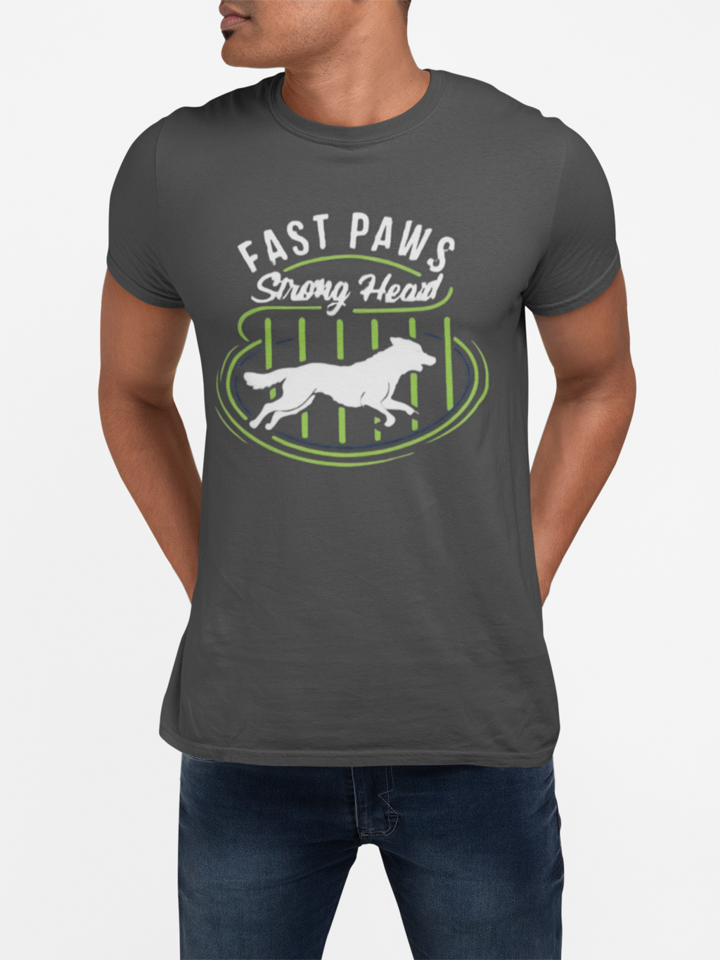 Fast Paws Strong Heart Dog T-Shirt