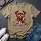 Brussels Griffon Detailed Portrait Shirt - Big Personality Pet Tee - Comfort Colors 1717