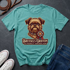 Brussels Griffon Detailed Portrait Shirt - Big Personality Pet Tee - Comfort Colors 1717