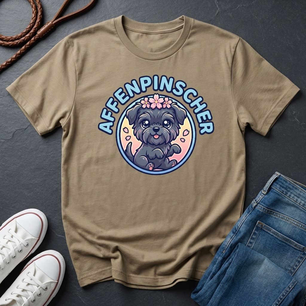 Affenpinscher Dog T-Shirt - Funny Monkey Dog Graphic - Comfort Colors 1717 Heavyweight Tee
