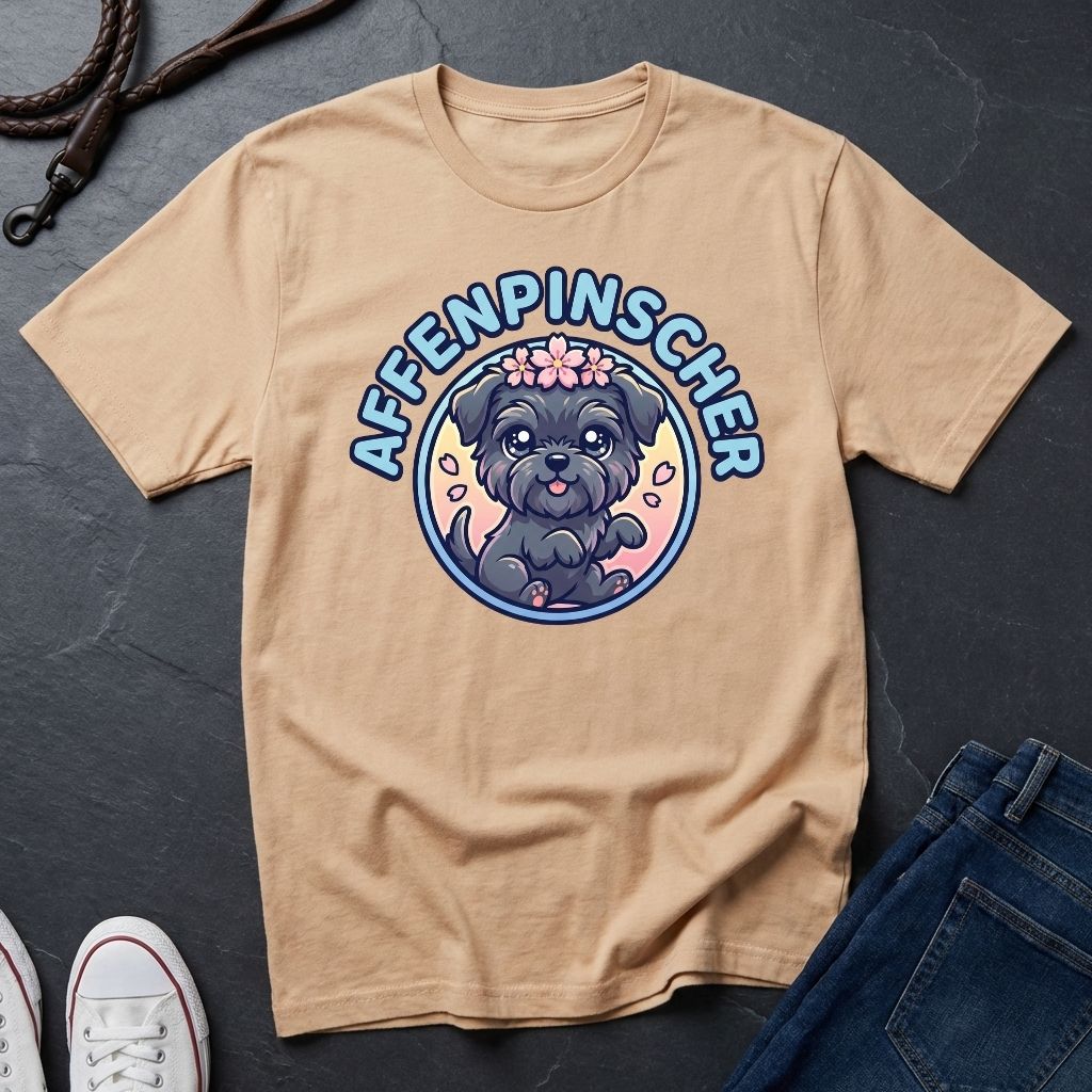 Affenpinscher Dog T-Shirt - Funny Monkey Dog Graphic - Comfort Colors 1717 Heavyweight Tee