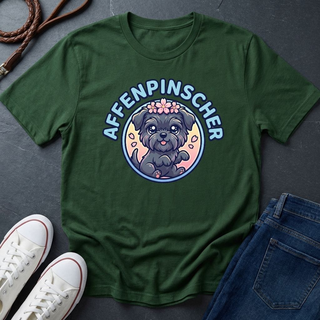 Affenpinscher Dog T-Shirt - Funny Monkey Dog Graphic - Comfort Colors 1717 Heavyweight Tee