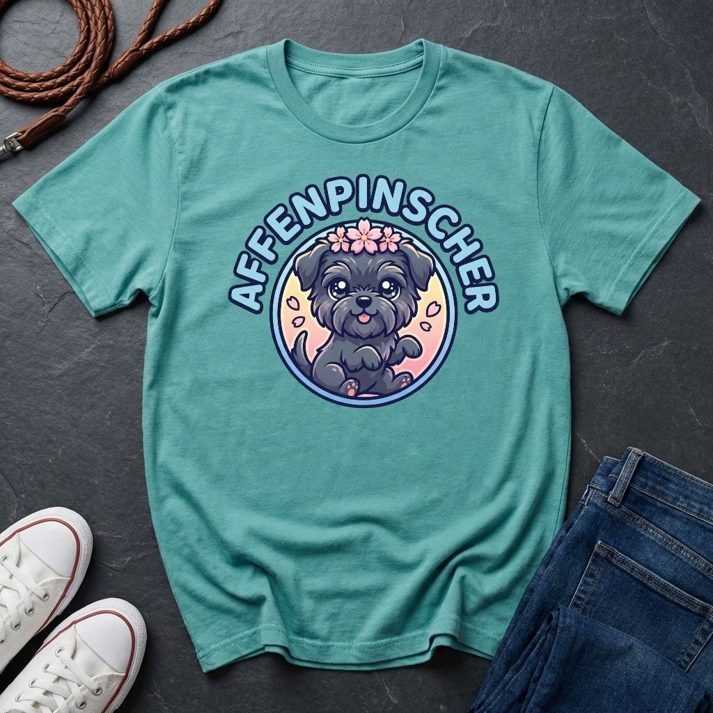 Affenpinscher Dog T-Shirt - Funny Monkey Dog Graphic - Comfort Colors 1717 Heavyweight Tee