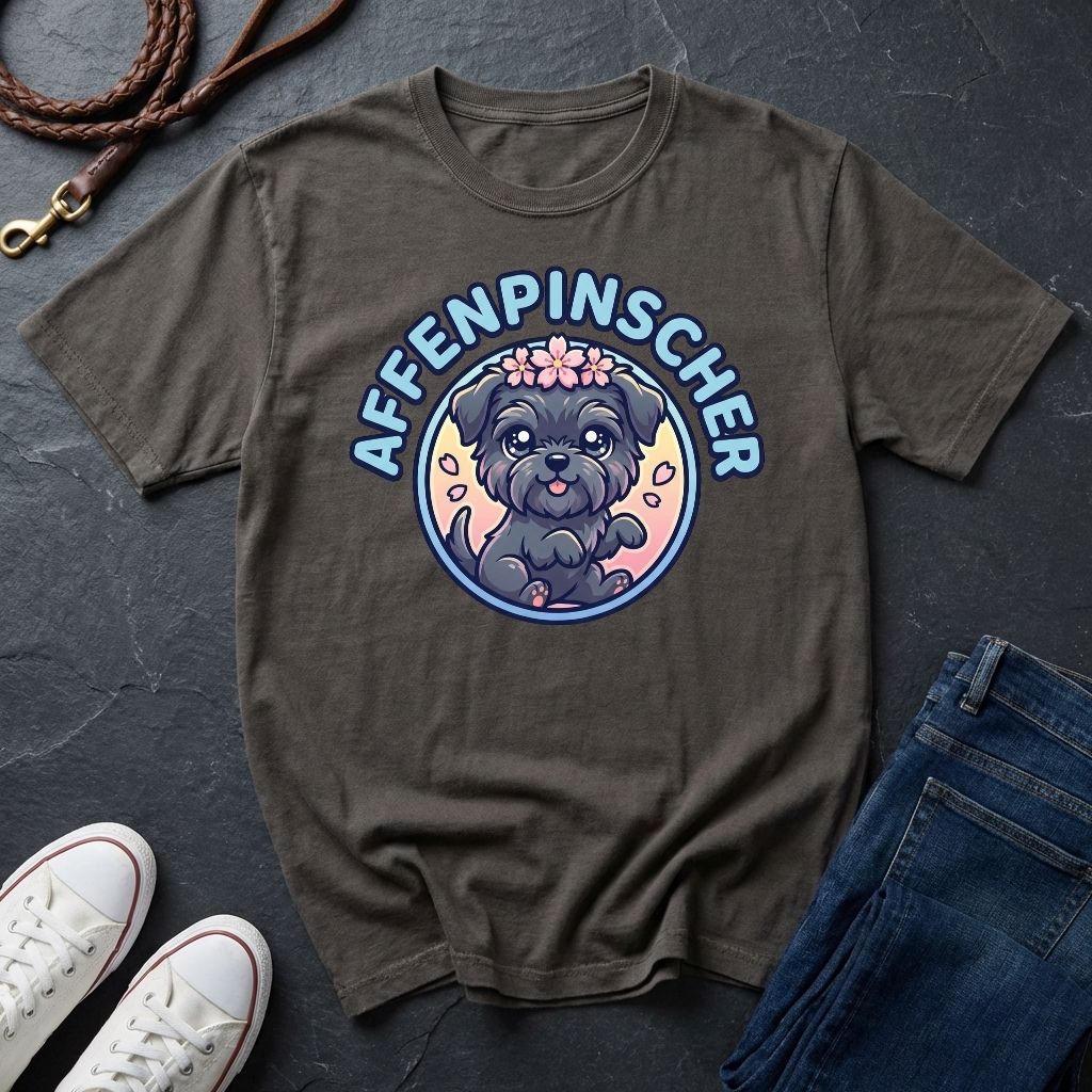 Affenpinscher Dog T-Shirt - Funny Monkey Dog Graphic - Comfort Colors 1717 Heavyweight Tee