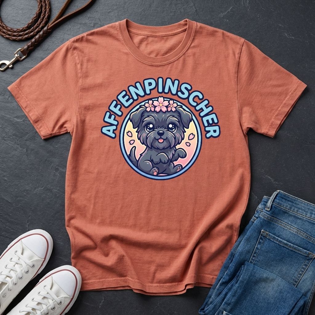 Affenpinscher Dog T-Shirt - Funny Monkey Dog Graphic - Comfort Colors 1717 Heavyweight Tee
