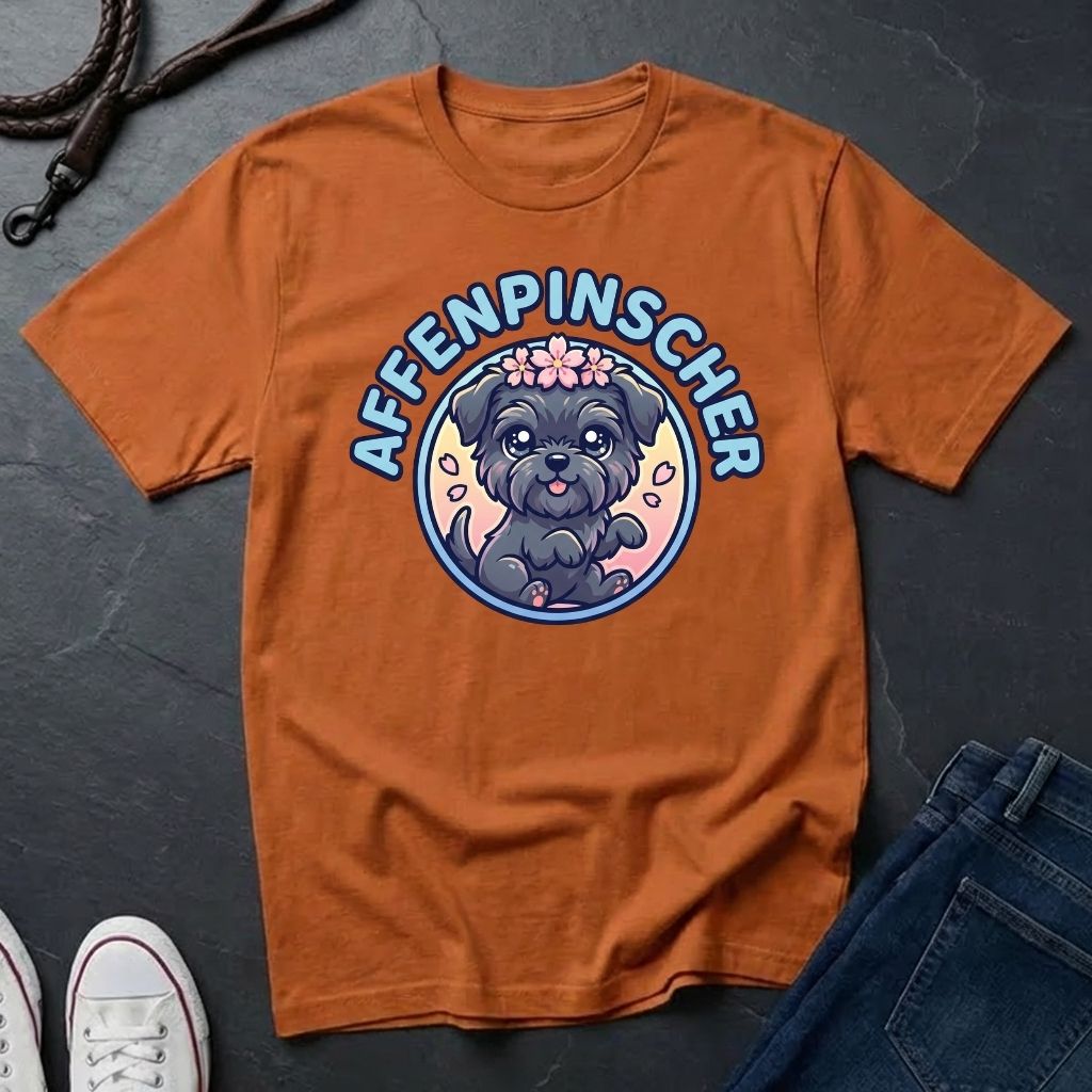 Affenpinscher Dog T-Shirt - Funny Monkey Dog Graphic - Comfort Colors 1717 Heavyweight Tee