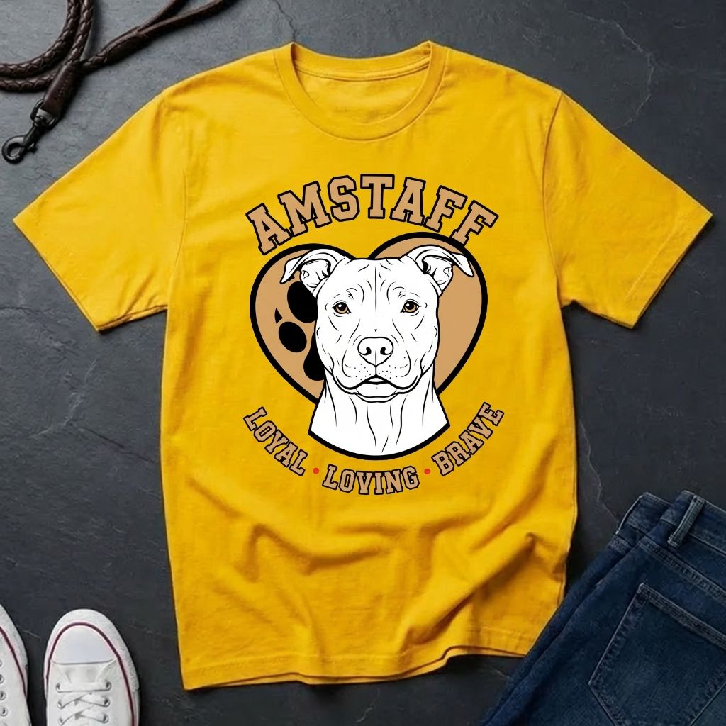 American Staffordshire Terrier Shirt - AmStaff Muscle Dog Tee - Comfort Colors 1717