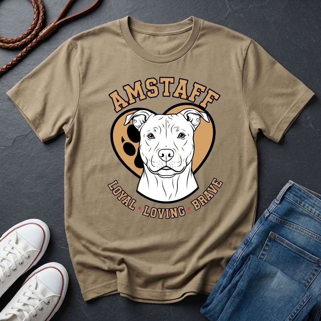 American Staffordshire Terrier Shirt - AmStaff Muscle Dog Tee - Comfort Colors 1717