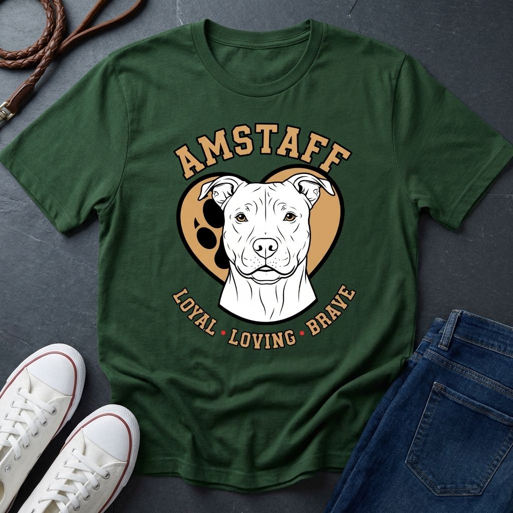 American Staffordshire Terrier Shirt - AmStaff Muscle Dog Tee - Comfort Colors 1717