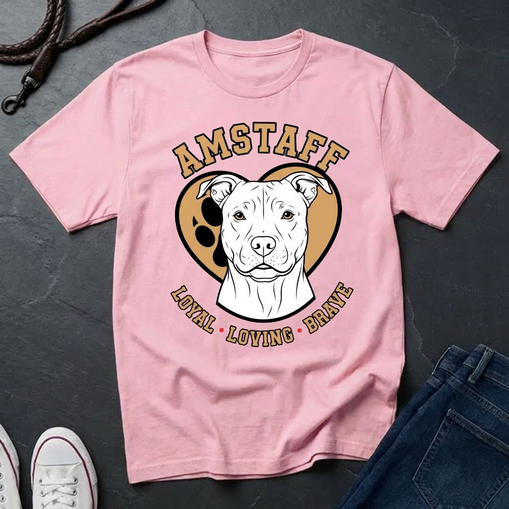 American Staffordshire Terrier Shirt - AmStaff Muscle Dog Tee - Comfort Colors 1717