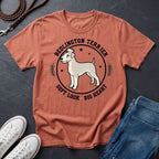 Bedlington Terrier Detailed Portrait Shirt - Soft Look Big Heart Tee - Comfort Colors 1717