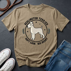 Bedlington Terrier Detailed Portrait Shirt - Soft Look Big Heart Tee - Comfort Colors 1717