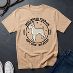 Bedlington Terrier Detailed Portrait Shirt - Soft Look Big Heart Tee - Comfort Colors 1717
