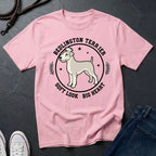 Bedlington Terrier Detailed Portrait Shirt - Soft Look Big Heart Tee - Comfort Colors 1717