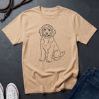 Bernedoodle Line Art Shirt - Minimalist Doodle Lover Tee - Comfort Colors 1717