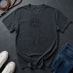 Bernedoodle Line Art Shirt - Minimalist Doodle Lover Tee - Comfort Colors 1717