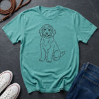 Bernedoodle Line Art Shirt - Minimalist Doodle Lover Tee - Comfort Colors 1717