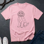 Bernedoodle Line Art Shirt - Minimalist Doodle Lover Tee - Comfort Colors 1717