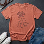 Bernedoodle Line Art Shirt - Minimalist Doodle Lover Tee - Comfort Colors 1717