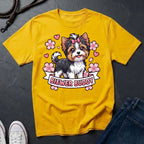 Biewer Terrier Detailed Portrait Shirt - Tri-Color Toy Breed Tee - Comfort Colors 1717