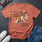 Bracco Italiano Detailed Portrait Shirt - Happy Go Lucky Pointer Tee - Comfort Colors 1717