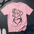 Boxer T-Shirt - Heart of Gold Wiggle Butt - Vintage Boxer Dog Gift - Comfort Colors 1717