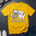 The "Crested Crew" Graphic Pop Art Tee — Premium Chinese Crested Heritage Shirt