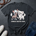 The "Crested Crew" Graphic Pop Art Tee — Premium Chinese Crested Heritage Shirt