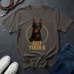 Doberman 'Got Your 6' Graphic Pop Art Shirt — Protective Dog Loyalty Tee