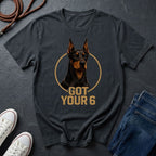Doberman 'Got Your 6' Graphic Pop Art Shirt — Protective Dog Loyalty Tee