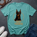 Doberman 'Got Your 6' Graphic Pop Art Shirt — Protective Dog Loyalty Tee