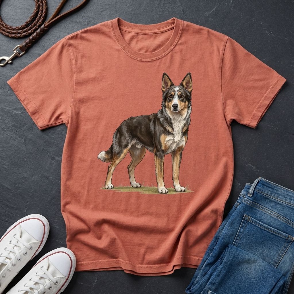 Mudi Dog Shirt - Rare Breed Curly Coat Detailed Portrait - Comfort Colors 1717